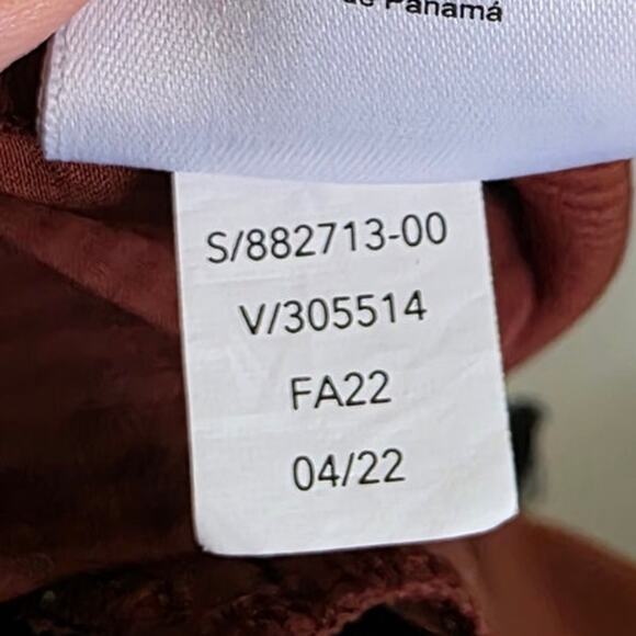 Athleta Vienna Cargo Pant City Stripe Brown Wide Leg High Rise Hike Pants - Picture 8 of 9